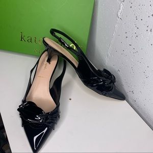 Kate spade ♠️ Ophelia patent leather slingback pumps